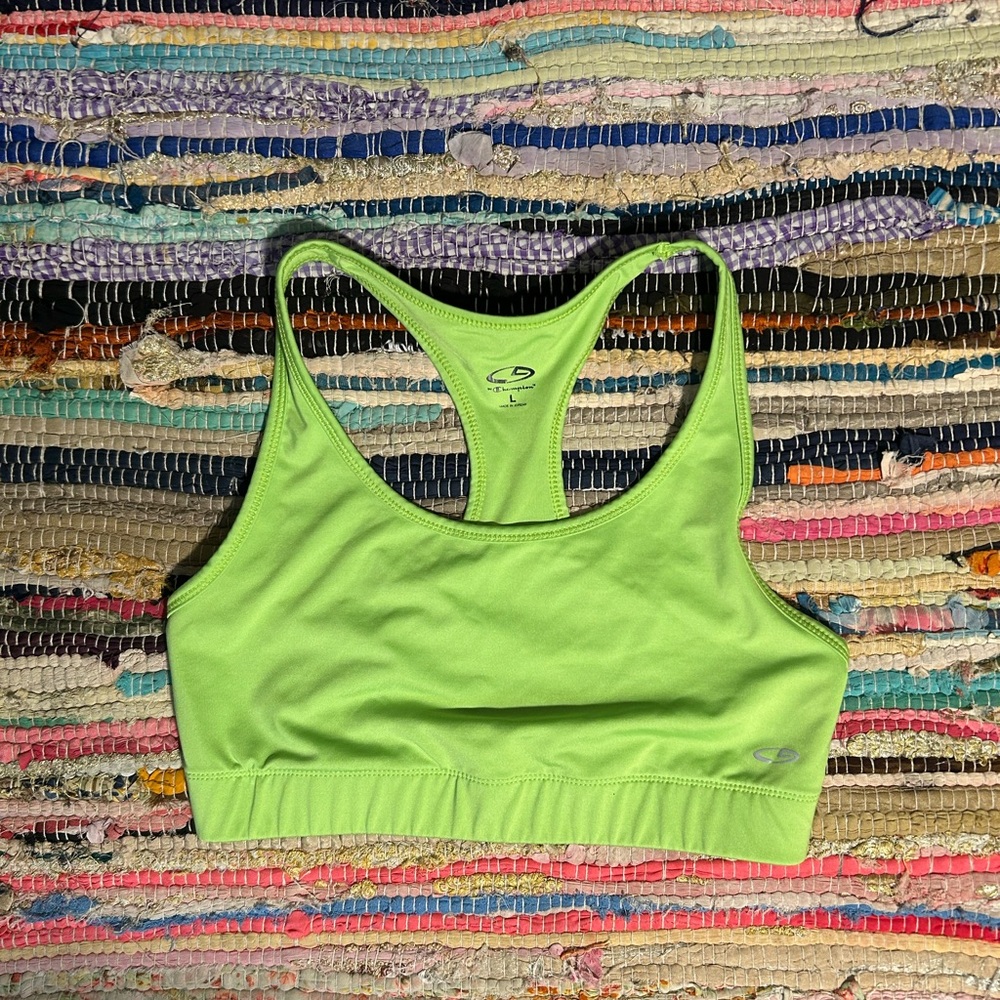 Neon 💚Green Champion Sports Bra
